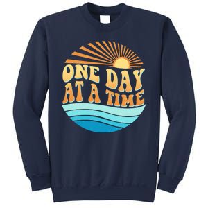 Retro 1960s 70s One Day At A Time Mental Health Awareness Sweatshirt