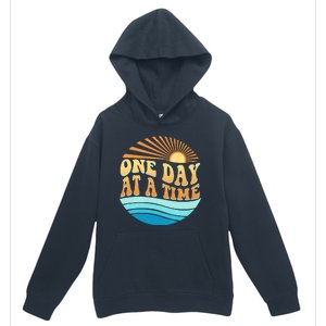 Retro 1960s 70s One Day At A Time Mental Health Awareness Urban Pullover Hoodie