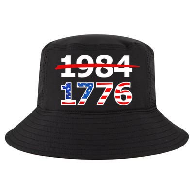 Resist 1984 and Return to 1776 Patriotic American Design Cool Comfort Performance Bucket Hat