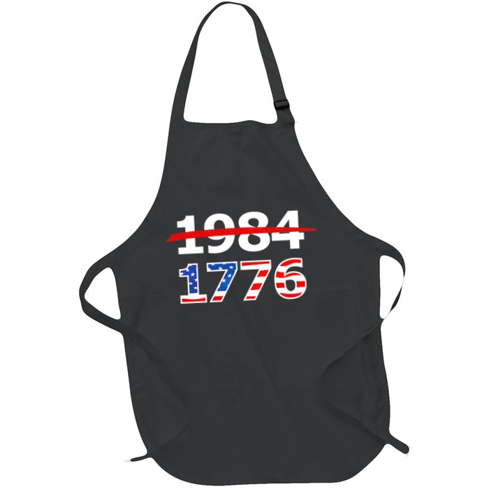 Resist 1984 and Return to 1776 Patriotic American Design Apron