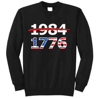 Resist 1984 and Return to 1776 Patriotic American Design Sweatshirt