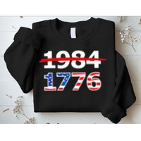 Resist 1984 and Return to 1776 Patriotic American Design Sweatshirt