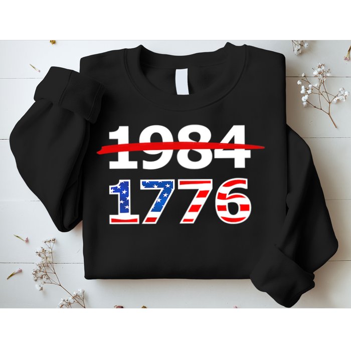 Resist 1984 and Return to 1776 Patriotic American Design Sweatshirt