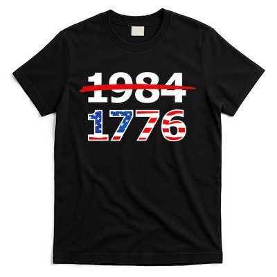 Resist 1984 and Return to 1776 Patriotic American Design T-Shirt