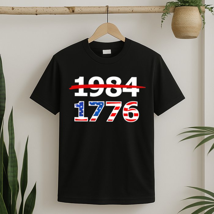 Resist 1984 and Return to 1776 Patriotic American Design T-Shirt