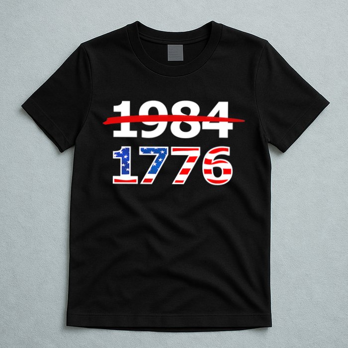 Resist 1984 and Return to 1776 Patriotic American Design T-Shirt