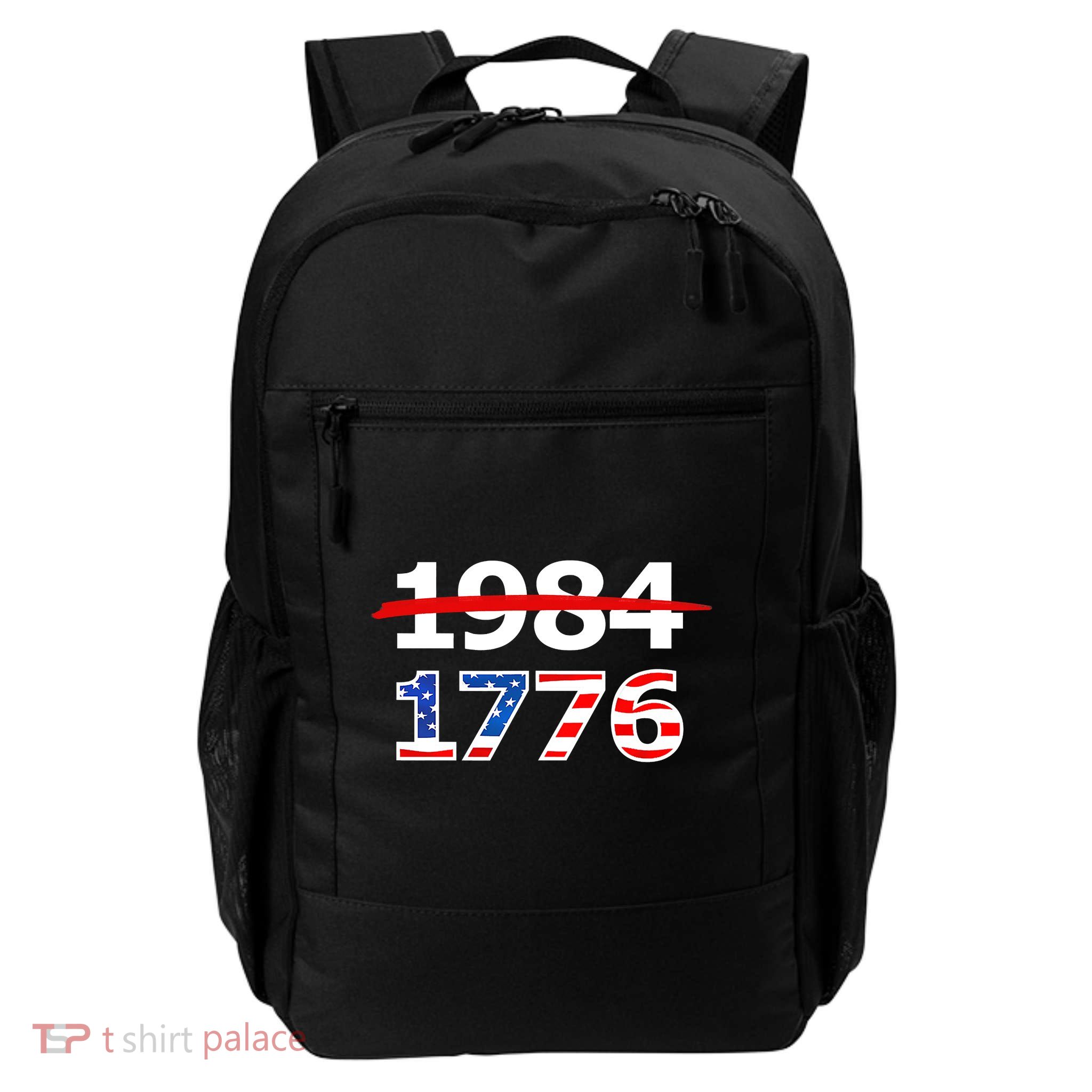 Resist 1984 and Return to 1776 Patriotic American Design Backpack
