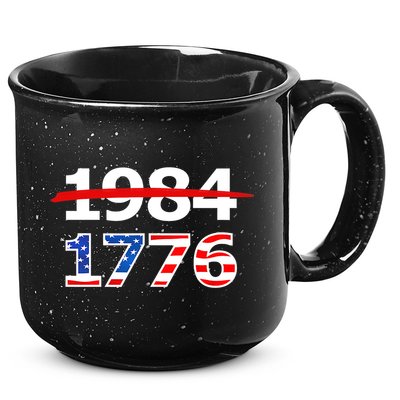 Resist 1984 and Return to 1776 Patriotic American Design 15oz Campfire Ceramic Mug