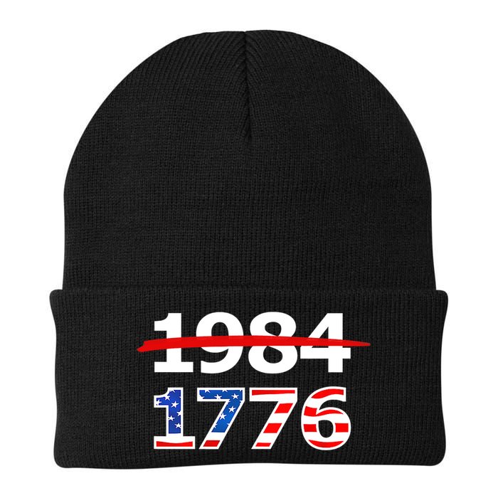 Resist 1984 and Return to 1776 Patriotic American Design Beanie
