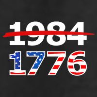 Resist 1984 and Return to 1776 Patriotic American Design Beanie