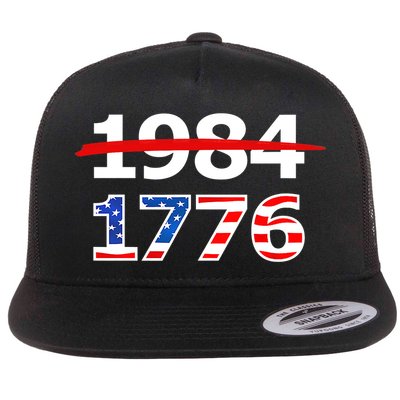 Resist 1984 and Return to 1776 Patriotic American Design Flatbill Hat