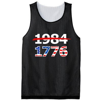 Resist 1984 and Return to 1776 Patriotic American Design Mesh Reversible Basketball Jersey Tank