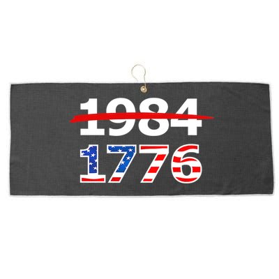 Resist 1984 and Return to 1776 Patriotic American Design Large Microfiber Waffle Golf Towel