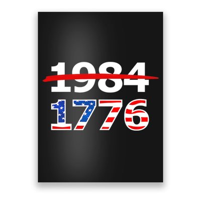 Resist 1984 and Return to 1776 Patriotic American Design Poster