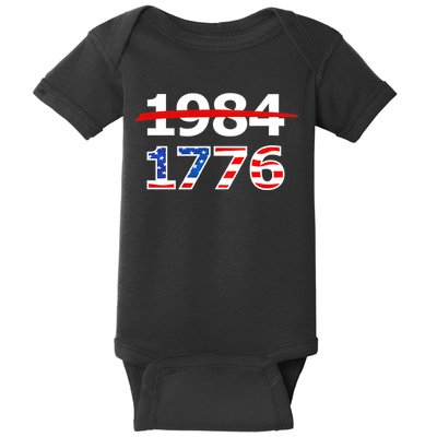 Resist 1984 and Return to 1776 Patriotic American Design Baby Bodysuit