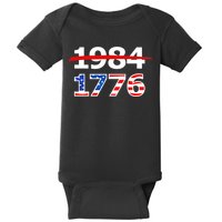 Resist 1984 and Return to 1776 Patriotic American Design Baby Bodysuit