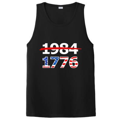 Resist 1984 and Return to 1776 Patriotic American Design PosiCharge Competitor Tank