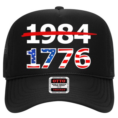 Resist 1984 and Return to 1776 Patriotic American Design Trucker Hat