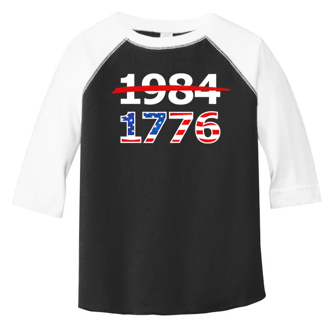 Resist 1984 and Return to 1776 Patriotic American Design Toddler Fine Jersey T-Shirt