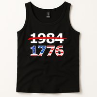 Resist 1984 and Return to 1776 Patriotic American Design Tank Top