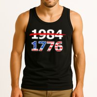 Resist 1984 and Return to 1776 Patriotic American Design Tank Top