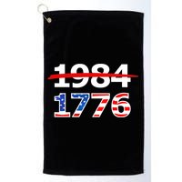 Resist 1984 and Return to 1776 Patriotic American Design Golf Towel