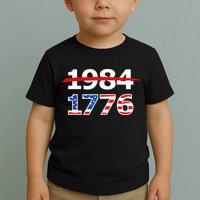 Resist 1984 and Return to 1776 Patriotic American Design Toddler T-Shirt