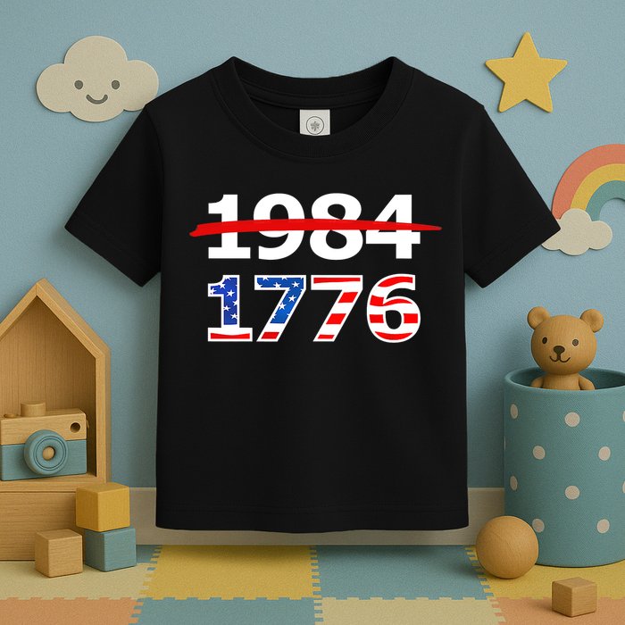 Resist 1984 and Return to 1776 Patriotic American Design Toddler T-Shirt