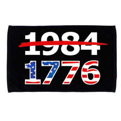 Resist 1984 and Return to 1776 Patriotic American Design Microfiber Hand Towel