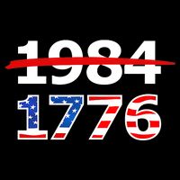 Resist 1984 and Return to 1776 Patriotic American Design Visor