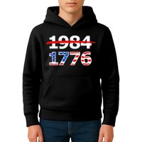 Resist 1984 and Return to 1776 Patriotic American Design Kids Hoodie