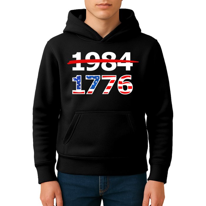 Resist 1984 and Return to 1776 Patriotic American Design Kids Hoodie