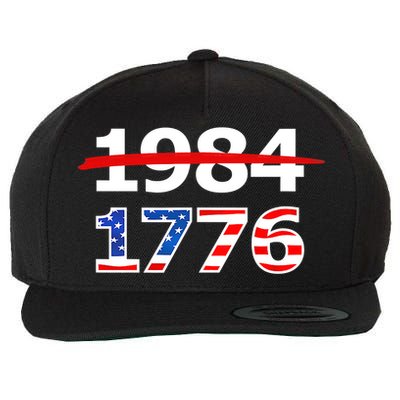 Resist 1984 and Return to 1776 Patriotic American Design Wool Snapback Cap