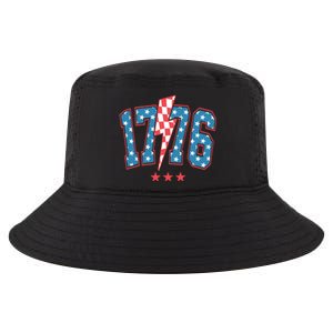 Retro 1776 America Flag 4th Of July Cool Comfort Performance Bucket Hat