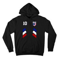 Retro 10 American Football USA Soccer Flag Hoodie