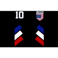 Retro 10 American Football USA Soccer Flag Bumper Sticker