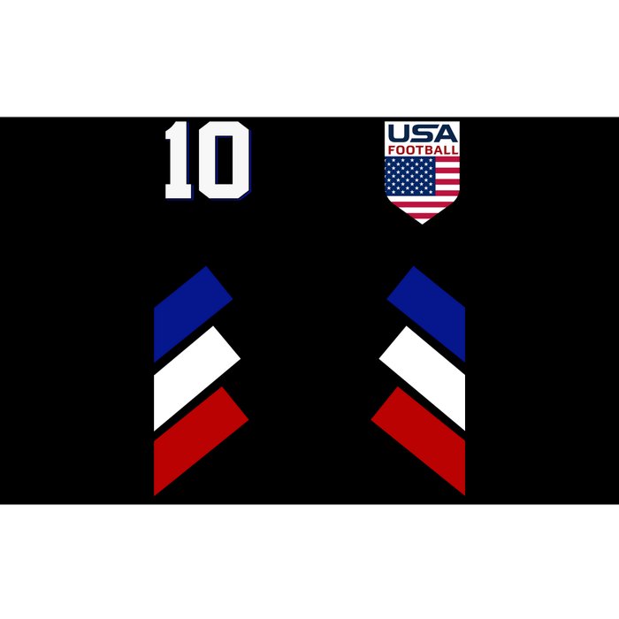 Retro 10 American Football USA Soccer Flag Bumper Sticker