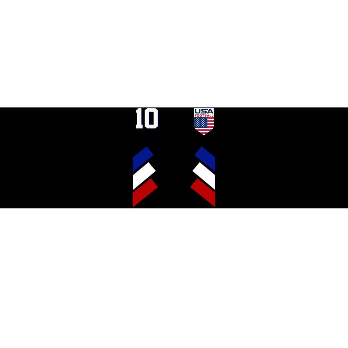 Retro 10 American Football USA Soccer Flag Bumper Sticker