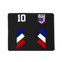 Retro 10 American Football USA Soccer Flag Mousepad