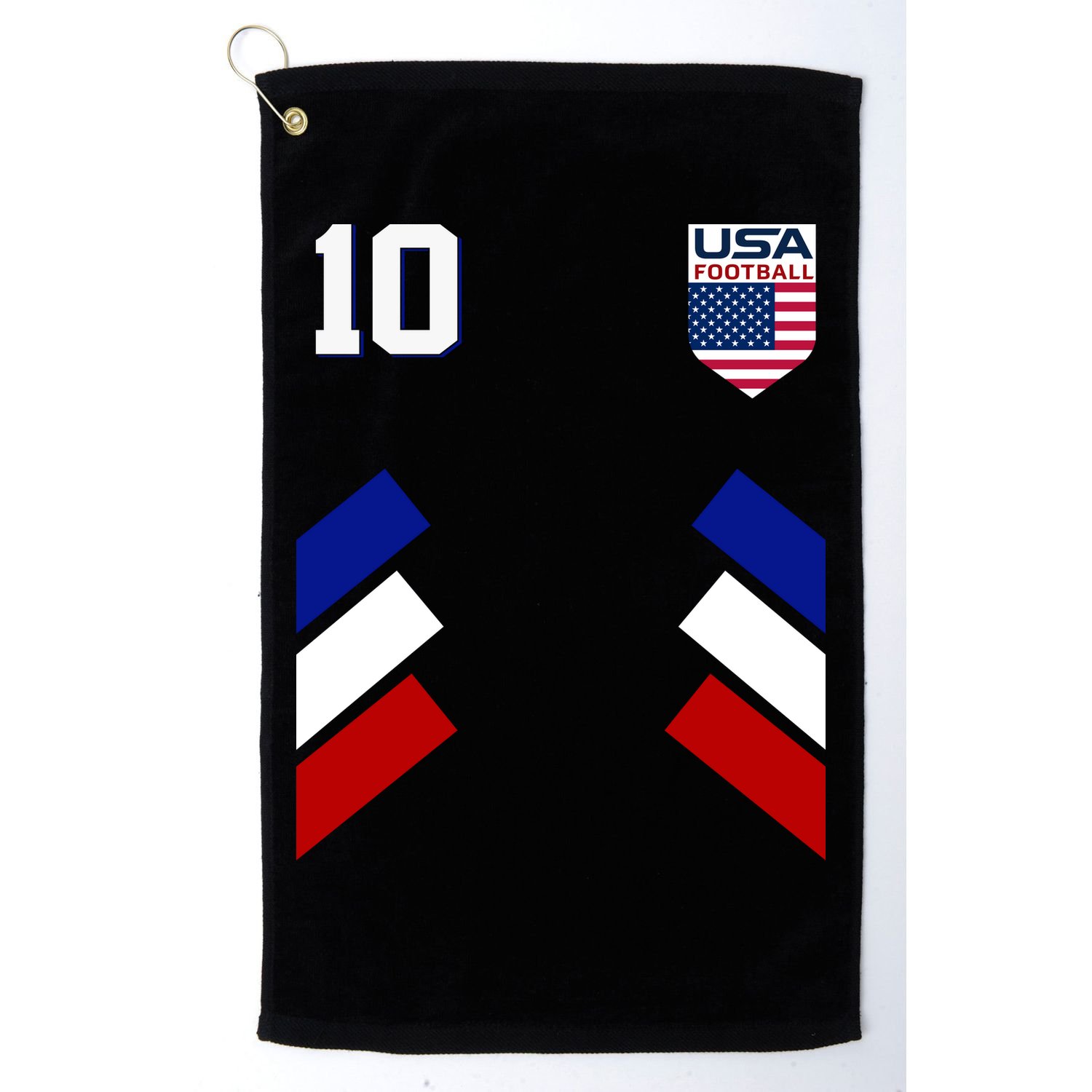 Retro 10 American Football USA Soccer Flag Golf Towel