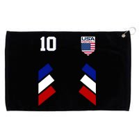 Retro 10 American Football USA Soccer Flag Grommeted Golf Towel