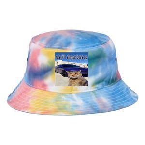 Rule # 1 Always Boss Up Funny Cat Meme Tie Dye Newport Bucket Hat