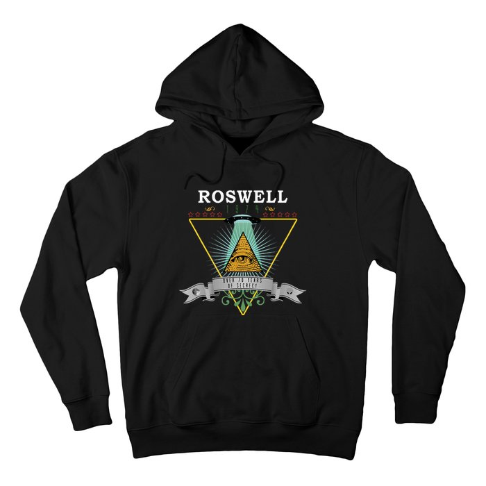 Roswell 1947 Alien Vintage Style Ufo Area 51 Hoodie