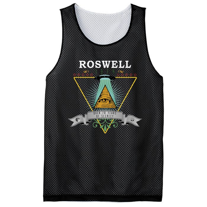 Roswell 1947 Alien Vintage Style Ufo Area 51 Mesh Reversible Basketball Jersey Tank