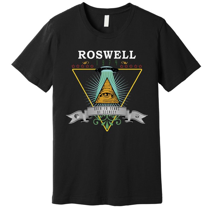 Roswell 1947 Alien Vintage Style Ufo Area 51 Premium T-Shirt