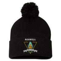 Roswell 1947 Alien Vintage Style Ufo Area 51 Pom Pom 12in Knit Beanie