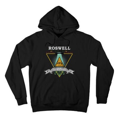 Roswell 1947 Alien Vintage Style Ufo Area 51 Tall Hoodie