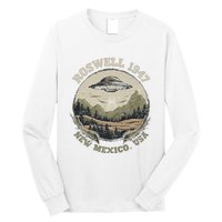 Roswell 1947 Abduction New Mexico Ufo Vintage Alien Hunter Long Sleeve Shirt