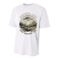 Roswell 1947 Abduction New Mexico Ufo Vintage Alien Hunter Performance Sprint T-Shirt