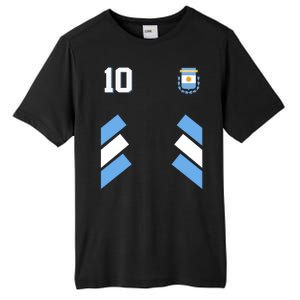 Retro 10 Argentina Jersey Argentinian Soccer Flag Tall Fusion ChromaSoft Performance T-Shirt